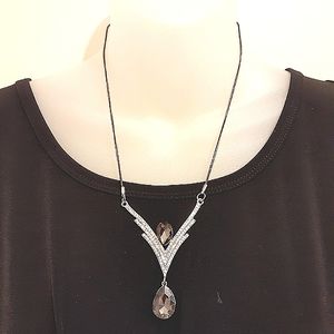 3 for $25- Vintage Crystal & Diamante Necklace